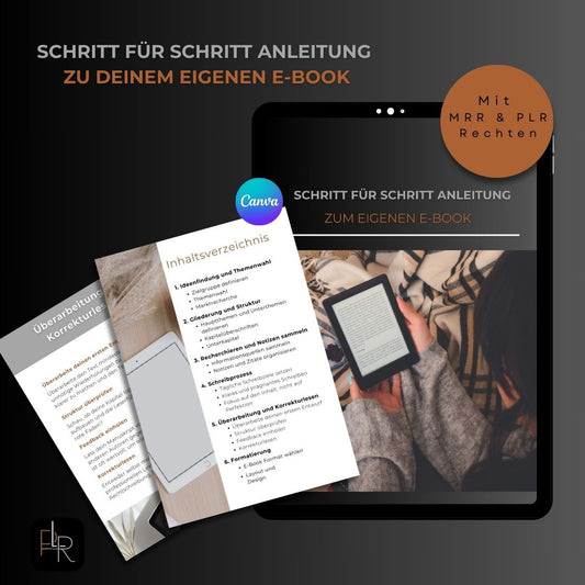 PLR | Schritt für Schritt Anleitung zum eigenen E-Book